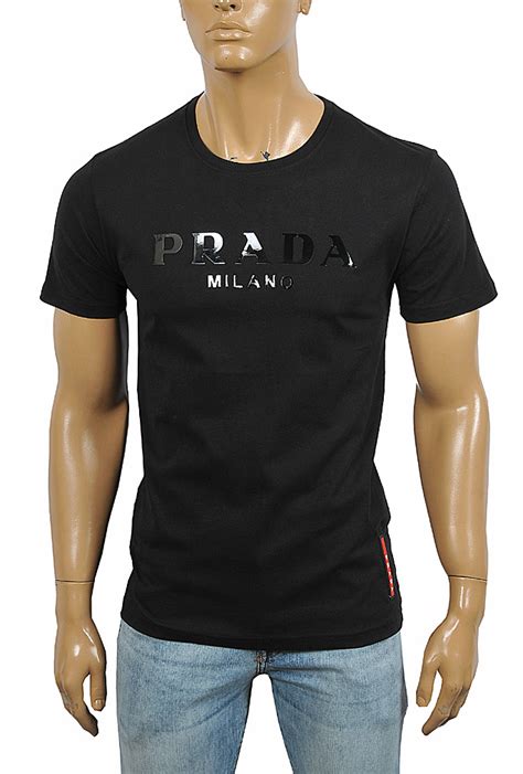 prada milano hemd schwarz|prada t shirt.